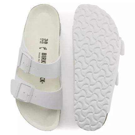 Birkenstock Arizona Birko-Flor Reguliarios Moteriški/Vyriški Basutės Platiems Kojoms Vasarai, Baltos (1019061)