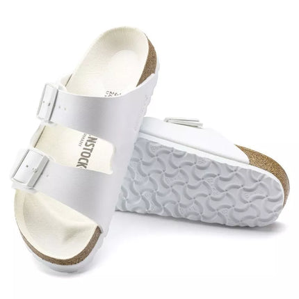 Birkenstock Arizona Birko-Flor Reguliarios Moteriški/Vyriški Basutės Platiems Kojoms Vasarai, Baltos (1019061)