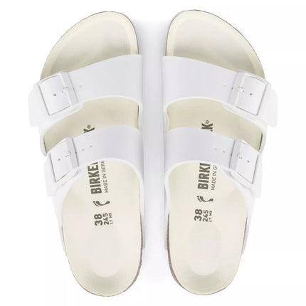 Birkenstock Arizona Birko-Flor Reguliarios Moteriški/Vyriški Basutės Platiems Kojoms Vasarai, Baltos (1019061)