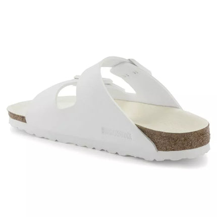 Birkenstock Arizona Birko-Flor Reguliarios Moteriški/Vyriški Basutės Platiems Kojoms Vasarai, Baltos (1019061)