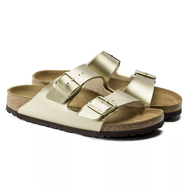 „Birkenstock Arizona“ moteriškos šlepetės „Birko-Flor Gold“, įprasto pločio (1016110)