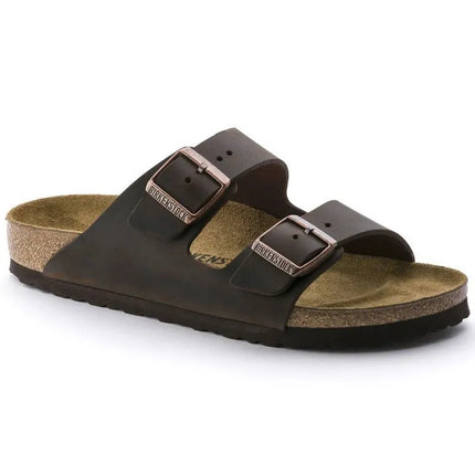 Birkenstock Arizona Nubuk Habana Siauri Rudi Moteriški/Vyriški Šlepetės (52533)
