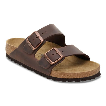 Birkenstock Arizona Nubuk Habana Siauri Rudi Moteriški/Vyriški Šlepetės (52533)