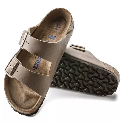 Birkenstock Arizona Soft Footbed Oiled Leather Tabako Rudos Siaurū Moteriŗki/Vyriŗki Basutės (0552813)