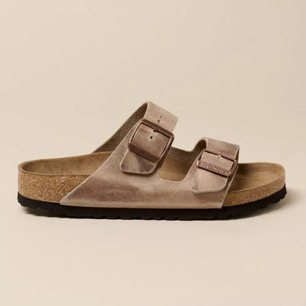 Birkenstock Arizona Soft Footbed Oiled Leather Tabako Rudos Siaurū Moteriŗki/Vyriŗki Basutės (0552813)