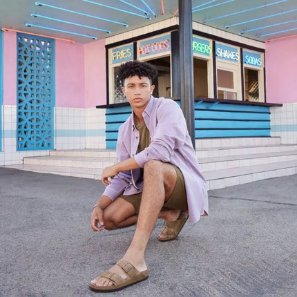 Birkenstock Arizona Soft Footbed Oiled Leather Tabako Rudos Siaurū Moteriŗki/Vyriŗki Basutės (0552813)