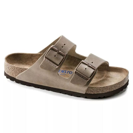 Birkenstock Arizona Soft Footbed Oiled Leather Tabako Rudos Siaurū Moteriŗki/Vyriŗki Basutės (0552813)