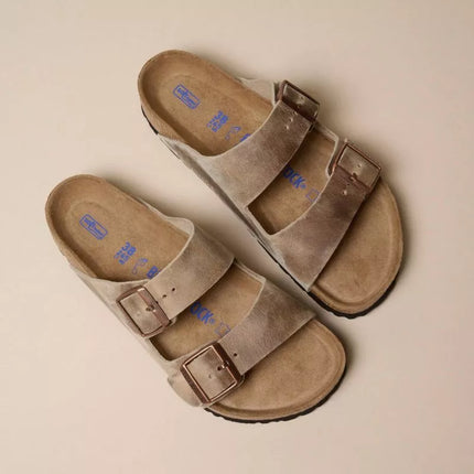 Birkenstock Arizona Soft Footbed Oiled Leather Tabako Rudos Siaurū Moteriŗki/Vyriŗki Basutės (0552813)