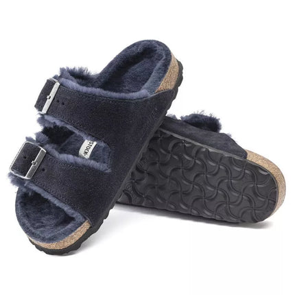 Birkenstock Arizona VL Shearling Midnight Suede Odos Odos Siaurū Batai (1020583)