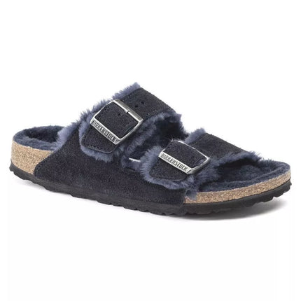 Birkenstock Arizona VL Shearling Midnight Suede Odos Odos Siaurū Batai (1020583)