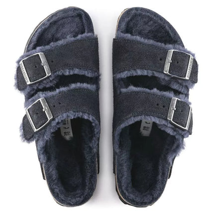 Birkenstock Arizona VL Shearling Midnight Suede Odos Odos Siaurū Batai (1020583)