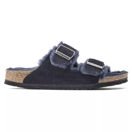 Birkenstock Arizona VL Shearling Midnight Suede Odos Odos Siaurū Batai (1020583)