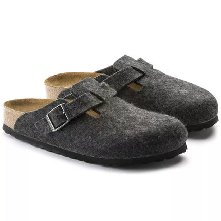 Birkenstock Boston FE Antracito spalvos šlepetės 160371
