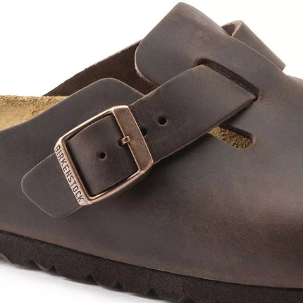 Birkenstock Boston Habana alyvuotos odos moteriški/vyriški klumpiai (įprasto pločio/platesni) (0860131)