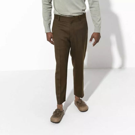 „Birkenstock Boston“ tabako rudos alyvuotos odos, reguliaraus ir plataus pločio moterims/vyrams (0960811)