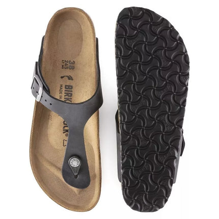 Birkenstock Gizeh NU Oiled Black Įprastos Basutės Moterims/Vyrams (0845251)