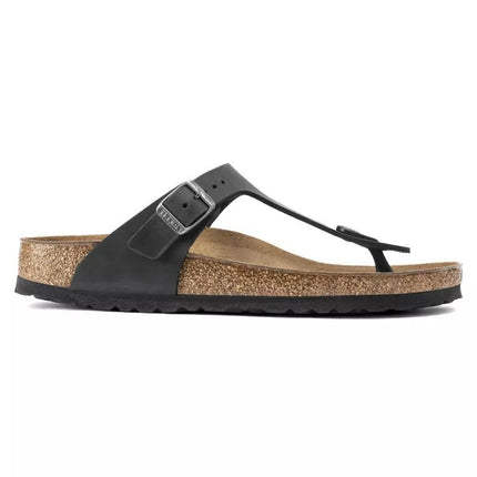 Birkenstock Gizeh NU Oiled Black Įprastos Basutės Moterims/Vyrams (0845251)