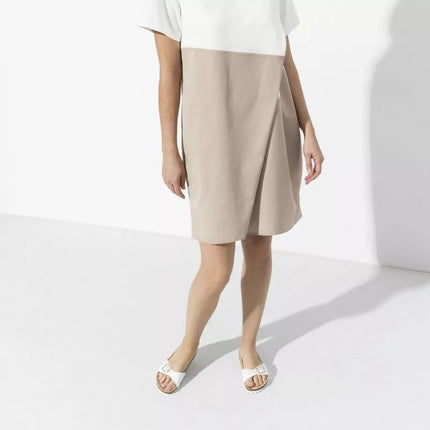 Birkenstock Madrid Birko-Flor Balta Balti Moteriškos Basutės, Įprastas Plotis (0040731)