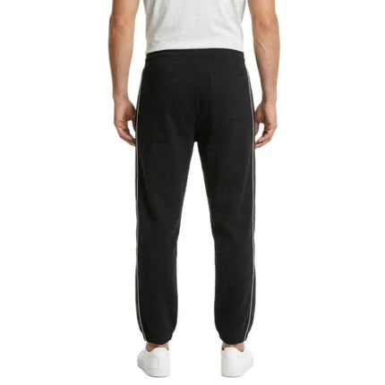 Calvin Klein Fleece kelnės su logotipu iš šonų, juodos - LZ04LE291G-UB1