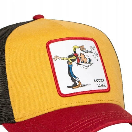 Capslab Lucky Luke daugiaspalvė „trucker“ stiliaus kepurė su snapeliu – CL/LCK2/1/PCT/COW