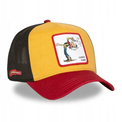 Capslab Lucky Luke daugiaspalvė „trucker“ stiliaus kepurė su snapeliu – CL/LCK2/1/PCT/COW