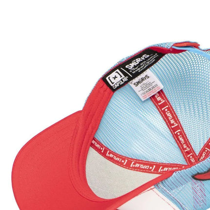 Capslab Smurfai tėčio Smurfo „trucker“ stiliaus kepurė su snapeliu – CL/SMU/1/CT/PAPAB