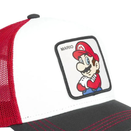 Capslab Super Mario Bros „Trucker“ stiliaus kepurė su snapeliu – CL/SMB/1/MARB