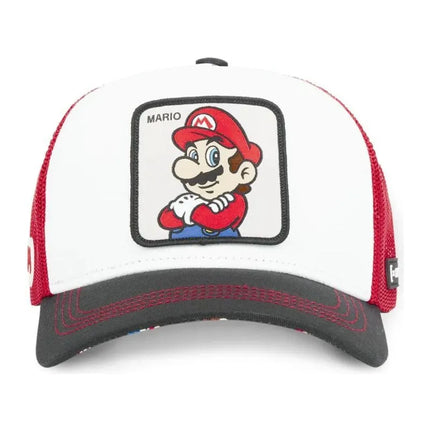 Capslab Super Mario Bros „Trucker“ stiliaus kepurė su snapeliu – CL/SMB/1/MARB