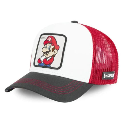 Capslab Super Mario Bros „Trucker“ stiliaus kepurė su snapeliu – CL/SMB/1/MARB