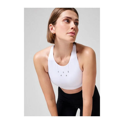CASALL Iconic ilgo kirpimo sportinė liemenėlė, balta