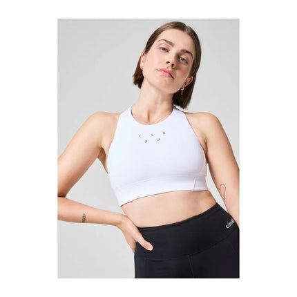 CASALL Iconic ilgo kirpimo sportinė liemenėlė, balta