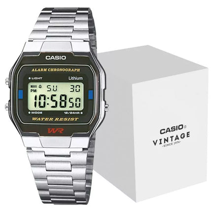 CASIO A163WA-1QES Unisex laikrodis su dėžute