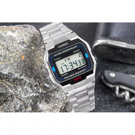 CASIO A163WA-1QES Unisex laikrodis su dėžute