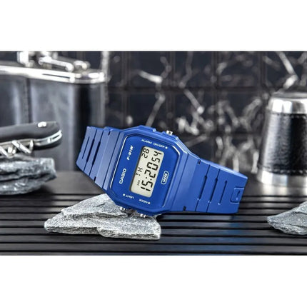 CASIO unisex laikrodis F-91WB-2A1EF + DĖŽUTĖ