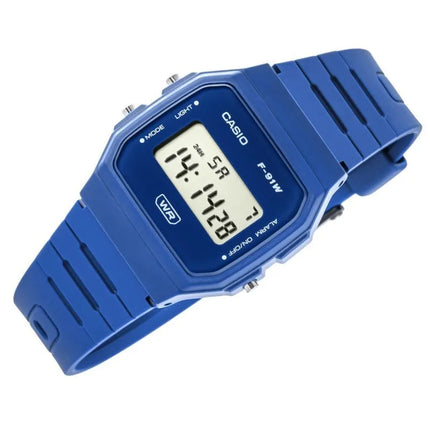 CASIO unisex laikrodis F-91WB-2A1EF + DĖŽUTĖ