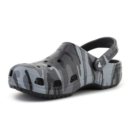 CROCS CLASSIC CAMOUFLAGE šlepetės juoda/pilka 211936-0DD