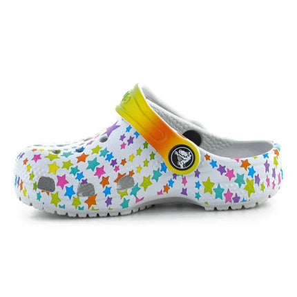 CROCS CLASSIC DISCO DANCE PARTY CLOG T SHIMMER/MULTI FLOPS 208096-0ZT
