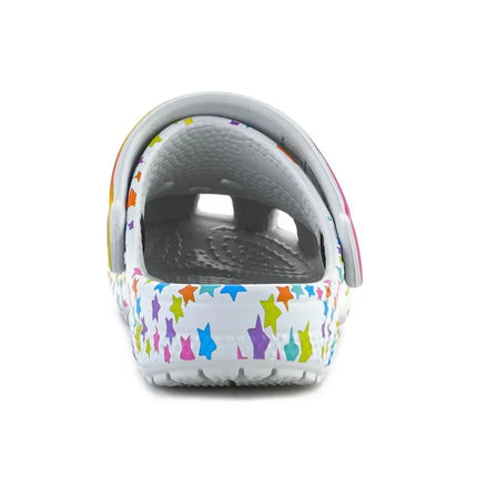 CROCS CLASSIC DISCO DANCE PARTY CLOG T SHIMMER/MULTI FLOPS 208096-0ZT