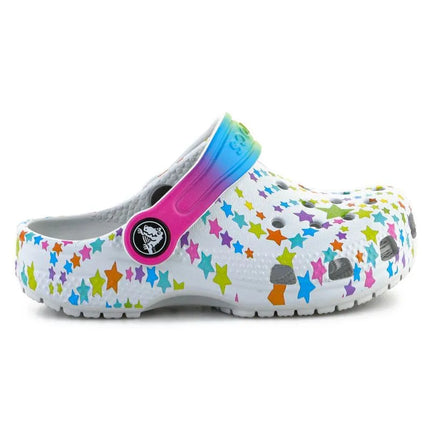 CROCS CLASSIC DISCO DANCE PARTY CLOG T SHIMMER/MULTI FLOPS 208096-0ZT