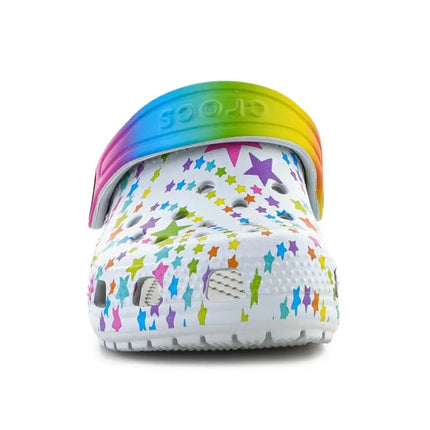CROCS CLASSIC DISCO DANCE PARTY CLOG T SHIMMER/MULTI FLOPS 208096-0ZT