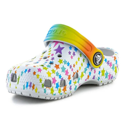 CROCS CLASSIC DISCO DANCE PARTY CLOG T SHIMMER/MULTI FLOPS 208096-0ZT