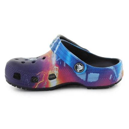 Crocs Classic Meta Scape Clog T basutės, tamsiai mėlynos/įvairiaspalvės, 208456-4LF