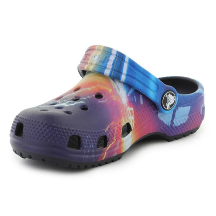 Crocs Classic Meta Scape Clog T basutės, tamsiai mėlynos/įvairiaspalvės, 208456-4LF