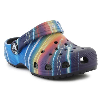 Crocs Classic Meta Scape Clog T basutės, tamsiai mėlynos/įvairiaspalvės, 208456-4LF