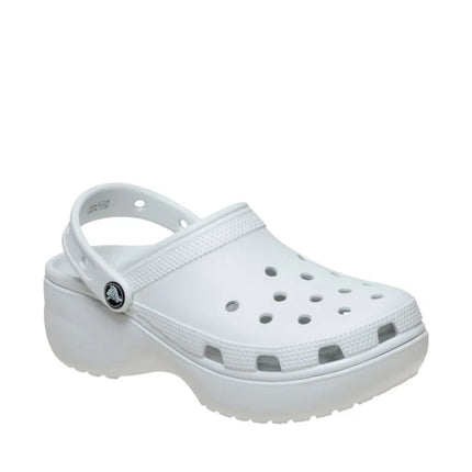 Crocs Classic Platform moteriškos klumpės, kreminės spalvos 206750 1NK