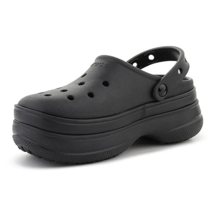 CROCS CLASSIC STACKED klumpės, juoda spalva, 211355-060