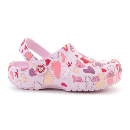 CROCS CLASSIC VDAY CLOG KIDS PINK MILK/HEARTS 209754-7CI vaikiški klumpės