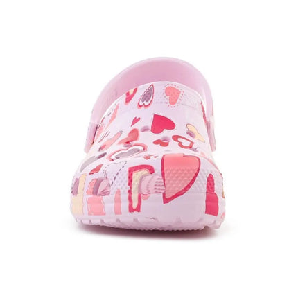 CROCS CLASSIC VDAY CLOG KIDS PINK MILK/HEARTS 209754-7CI vaikiški klumpės