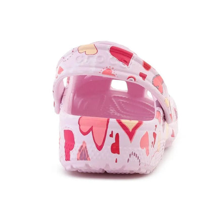 CROCS CLASSIC VDAY CLOG KIDS PINK MILK/HEARTS 209754-7CI vaikiški klumpės
