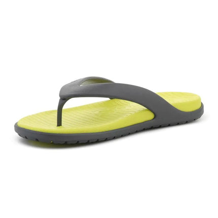 CROCS COAST FLIP šlepetės per pirštą, pilkos (slate gray) / citrinos spalvos (citrus), 212035-0GG